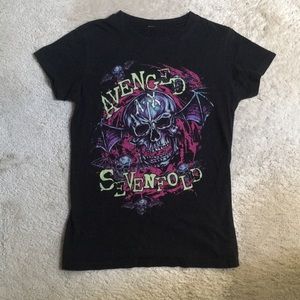 GUC Small Avenged Sevenfold band tshirt black